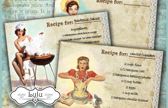 Download Pin Up Recipe Cards - Card Collection