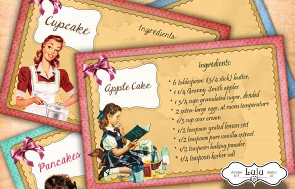 Download Vintage Recipe Cards - Card Collection